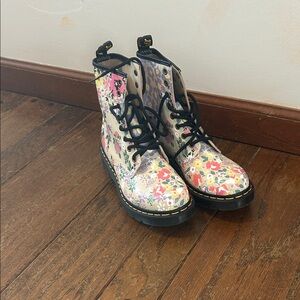 Dr. Martens Multicolor Floral Combat Boots